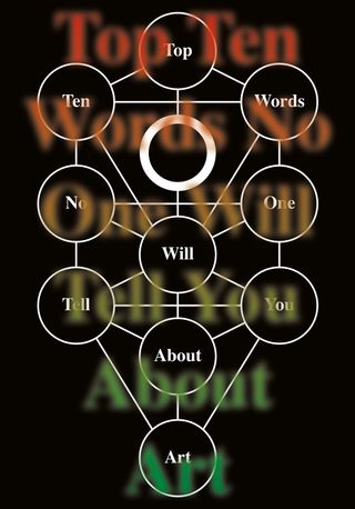 Top Ten Words No One Will Tell You About Art poster, 2014 Dimensions: 100 × 70 cm.