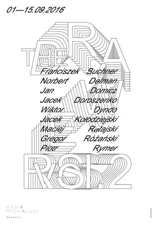 Posters promoting The Drawers vol. 2 exhibition at Kasia Michalski Gallery