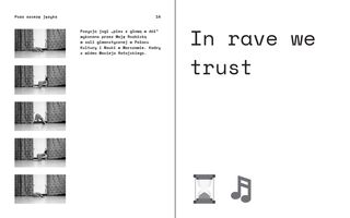 Spread from New alliance? [Nowe porozumienie?] booklet designed by Maciej Ratajski.