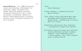 Spread from New alliance? [Nowe porozumienie?] booklet designed by Maciej Ratajski.