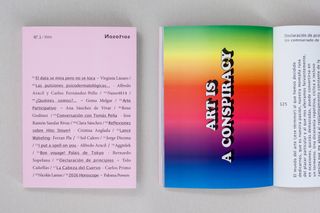 Art Is a Conspiracy (2014) featured in a curatorial project by Tolo Cañellas in Nosotros magazine, № 1/2016.