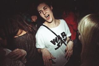 WARSAW T-shirt spotted at a party in Warsaw.